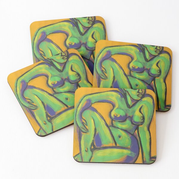 Item preview, Figura amarilla y verde designed and sold by Carmen Tyrrell.