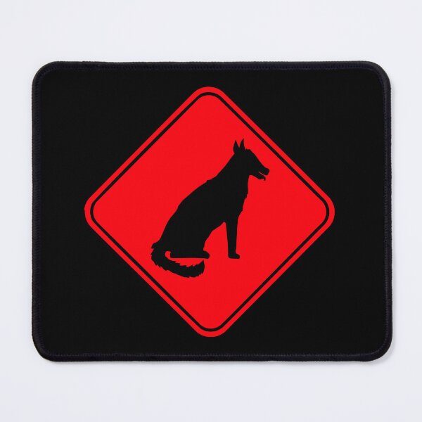 Item preview, Dog Warning Sign Caution Notice Danger Symbol Cool Comic Cartoon designed and sold by shirt-o-mat.