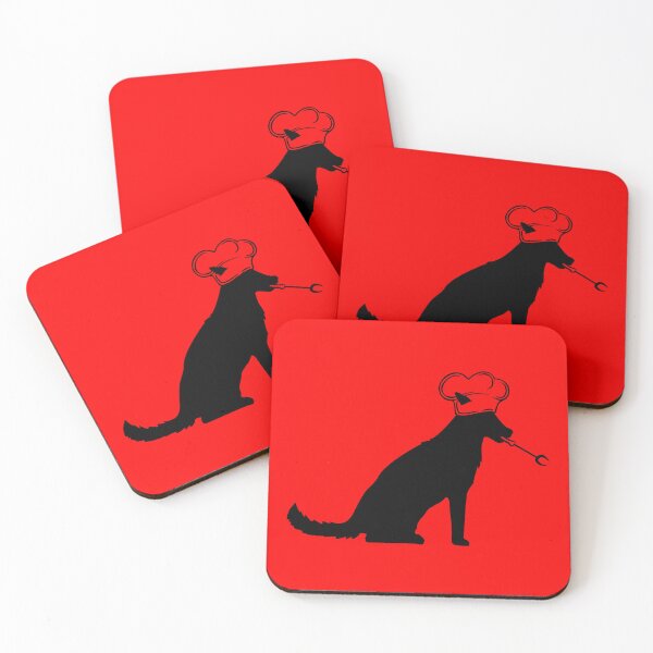 Item preview, Dog Grill Master Barbecue Chef's Hat Cook Hunger Comic Cartoon designed and sold by shirt-o-mat.