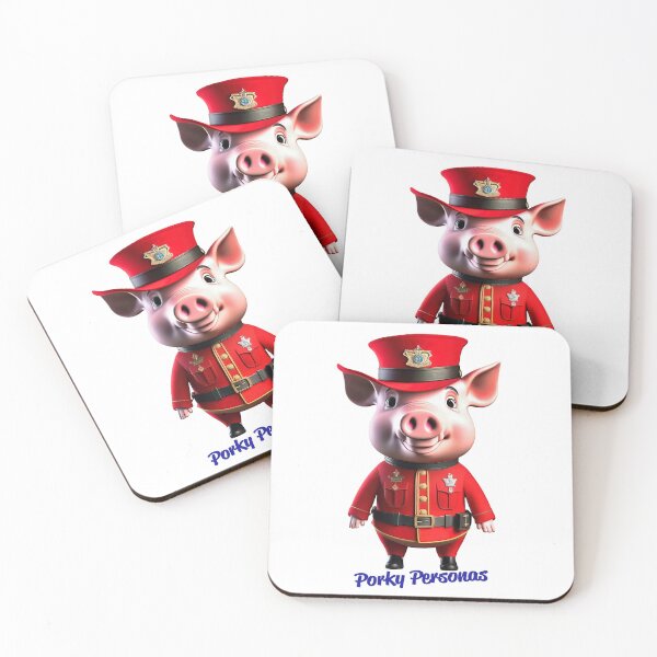 Item preview, Porky Personas Funny Pig Characters designed and sold by Drone-tees.