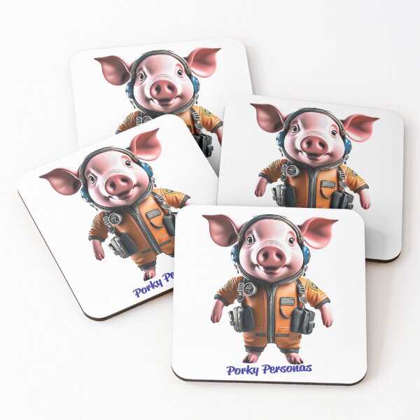 Artikelvorschau, Porky Personas Lustige Schweinefiguren entworfen und verkauft von Drone-tees.