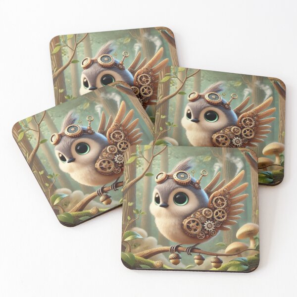 Item preview, Steampunk Tufted Titmouse designed and sold by Sillytoe.