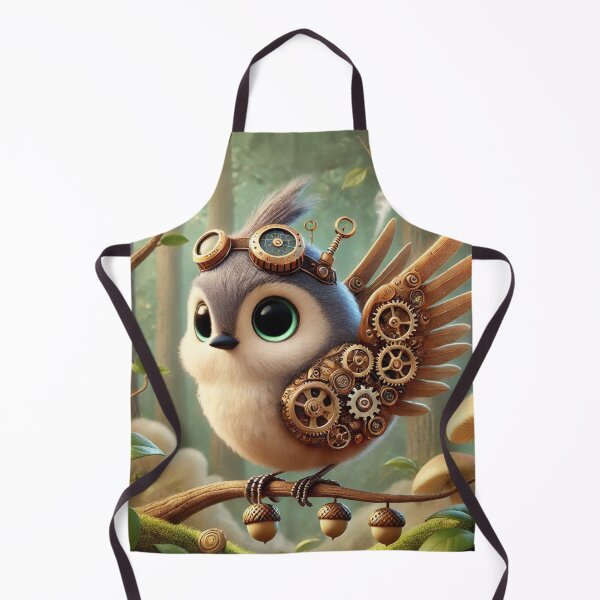 Item preview, Steampunk Tufted Titmouse designed and sold by Sillytoe.