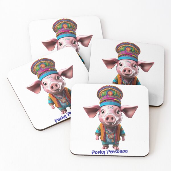 Artikelvorschau, Porky Personas Lustige Schweinefiguren entworfen und verkauft von Drone-tees.