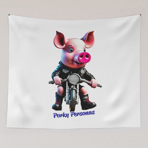 Item preview, Porky Personas Funny Pig Characters designed and sold by Drone-tees.