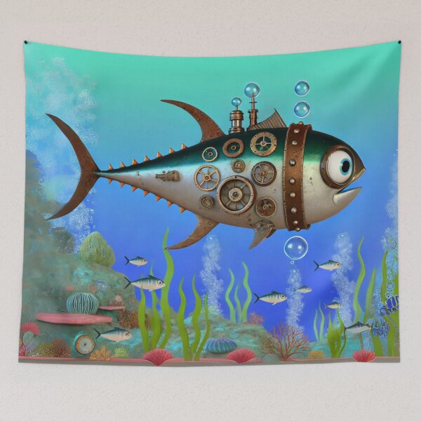 Item preview, Steampunk Tuna designed and sold by Sillytoe.