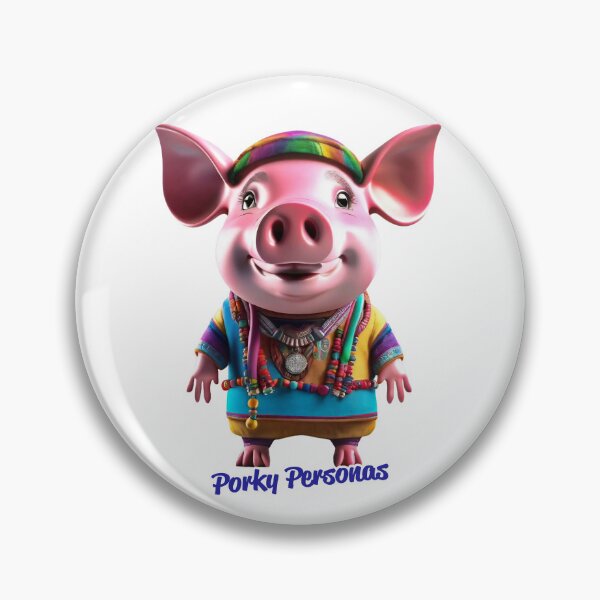 Item preview, Porky Personas Funny Pig Characters designed and sold by Drone-tees.