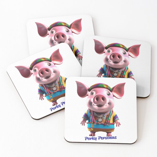Artikelvorschau, Porky Personas Lustige Schweinefiguren entworfen und verkauft von Drone-tees.