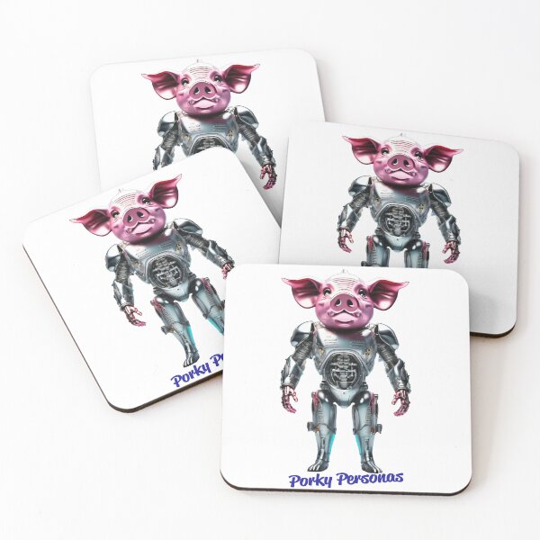 Item preview, Porky Personas Funny Pig Characters designed and sold by Drone-tees.