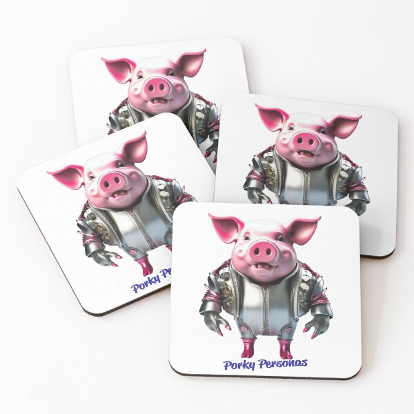 Item preview, Porky Personas Funny Pig Characters designed and sold by Drone-tees.