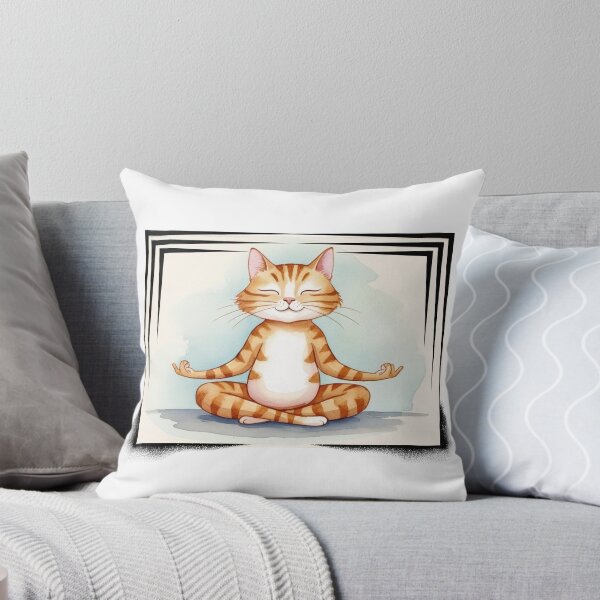 Item preview, Meditating cat  designed and sold by  Any Mood Designs.