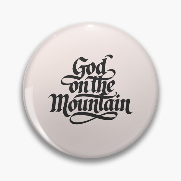 Item preview, God On The Mountain | Calligraphy Bible Verses Christian Faith Art designed and sold by  KnitLuv.