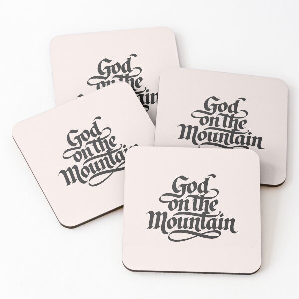 Item preview, God On The Mountain | Calligraphy Bible Verses Christian Faith Art designed and sold by  KnitLuv.