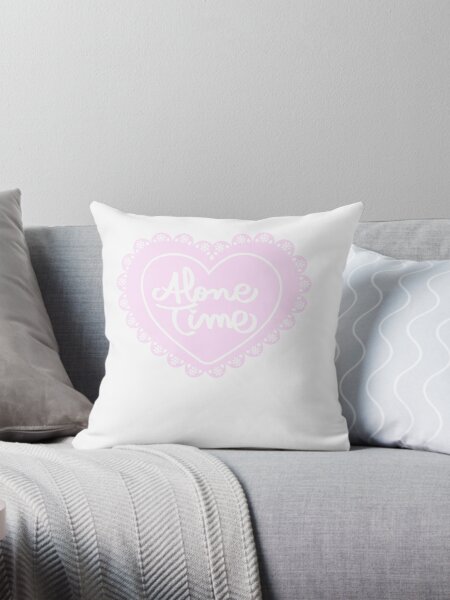 Item preview, Alone time light pink heart with lace trim  designed and sold by pasteldreams26.