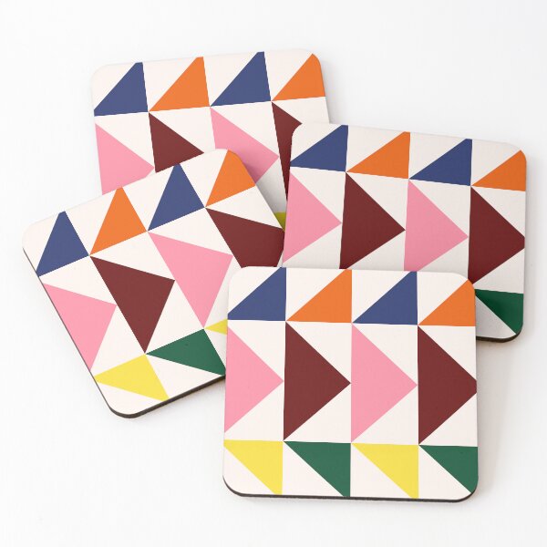 Item preview, Multi Colour Geometric Pattern in Triangles designed and sold by OneThreeSix.