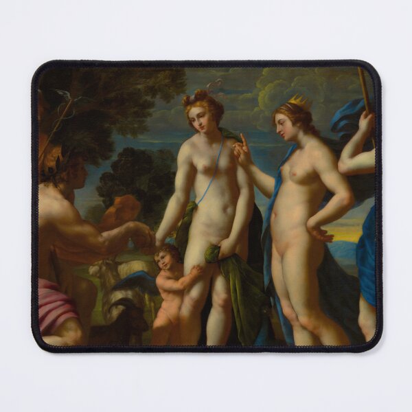 Item preview, Mythological Intrigue: Judgment of Paris by Alessandro Turchi, 1640 - Italian Classic Art designed and sold by HistoryOnWalls.