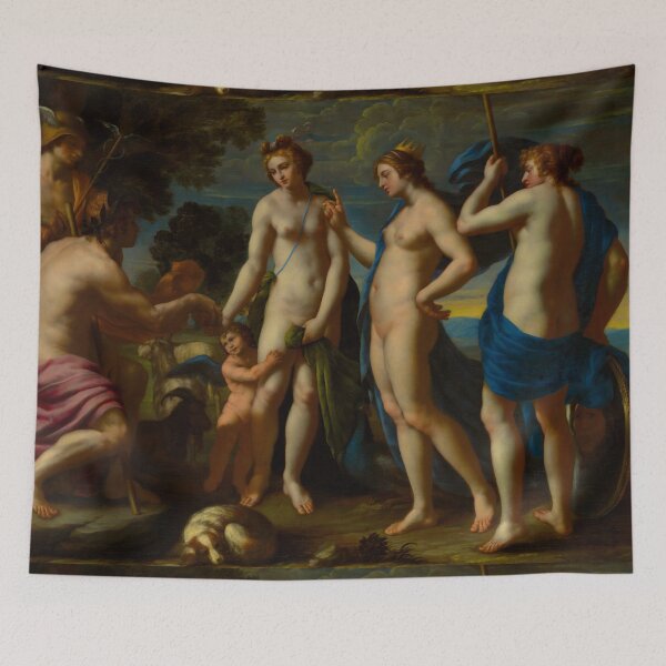 Item preview, Mythological Intrigue: Judgment of Paris by Alessandro Turchi, 1640 - Italian Classic Art designed and sold by HistoryOnWalls.