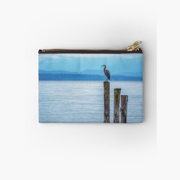 Item preview, Great Blue Heron Perched on Piling designed and sold by LarsOlofPhoto.