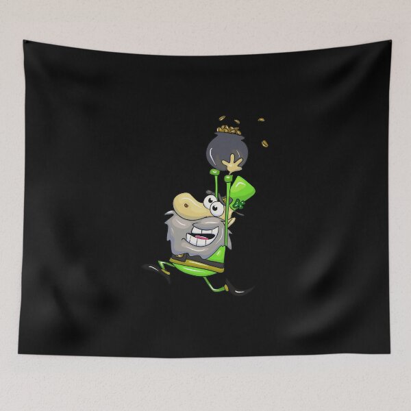 Item preview, Magical leprechaun with crazy pot of gold designed and sold by Joncasmiart.