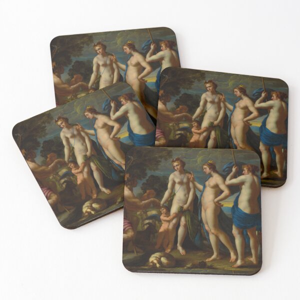 Item preview, Mythological Intrigue: Judgment of Paris by Alessandro Turchi, 1640 - Italian Classic Art designed and sold by HistoryOnWalls.