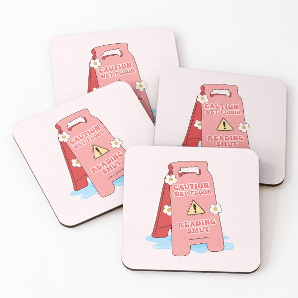 Item preview, Caution Wet Floor Reading Smut for Spicy Book Lover Red Decor Funny Gift designed and sold by StickyBook.