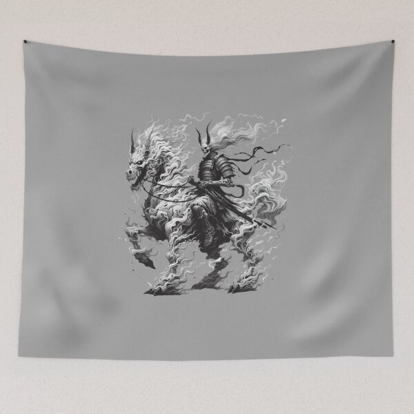 Item preview, Soldier skull horse rider army samurai  designed and sold by MTsur.