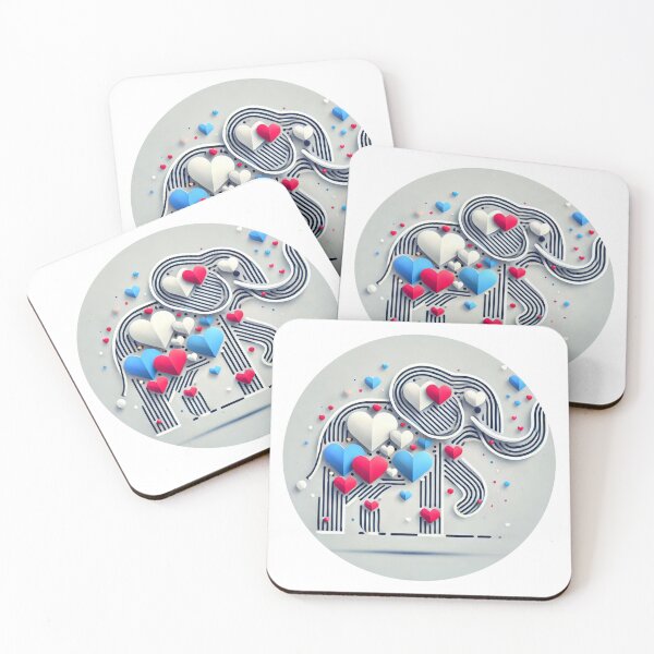 Item preview, Heart Elephant Art designed and sold by Mechanical-Artt.