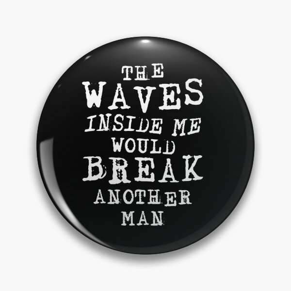 Item preview, Clickolding: THE WAVES INSIDE ME (white on black) designed and sold by cibokilley.