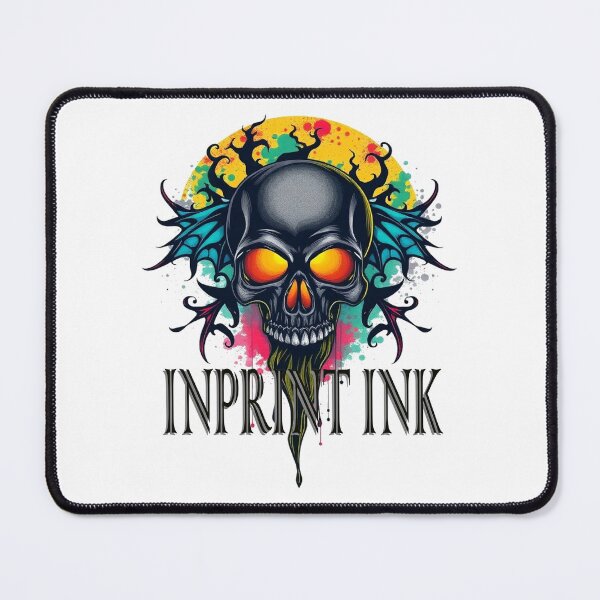 Artikelvorschau, Tintenschwarzer Totenkopf entworfen und verkauft von inprintink.