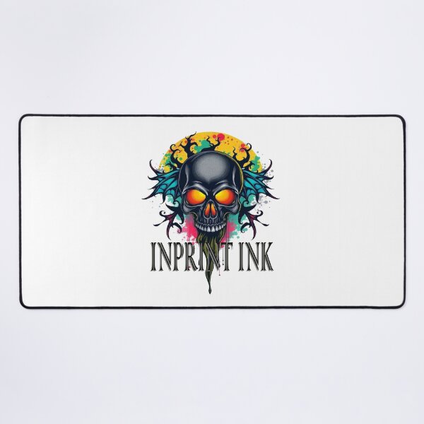 Artikelvorschau, Tintenschwarzer Totenkopf entworfen und verkauft von inprintink.