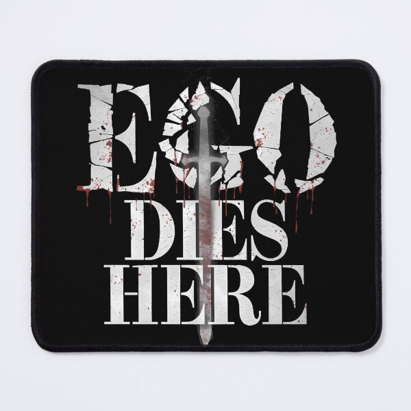 Item preview, Ego Dies Here – Bold Death Design designed and sold by FocusedPatterns.