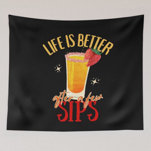 Item preview, Life Is Better After Few Sips Cocktail Lover designed and sold by SharpThreadZ.