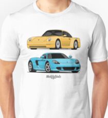 Supercar Evolution (yellow & blue) Unisex T-Shirt