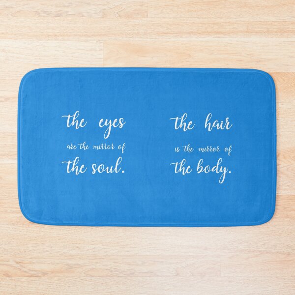 Item preview, the eyes are the mirror of the soul. the hair is the mirror of the body. , Unique designed and sold by villacreativa.