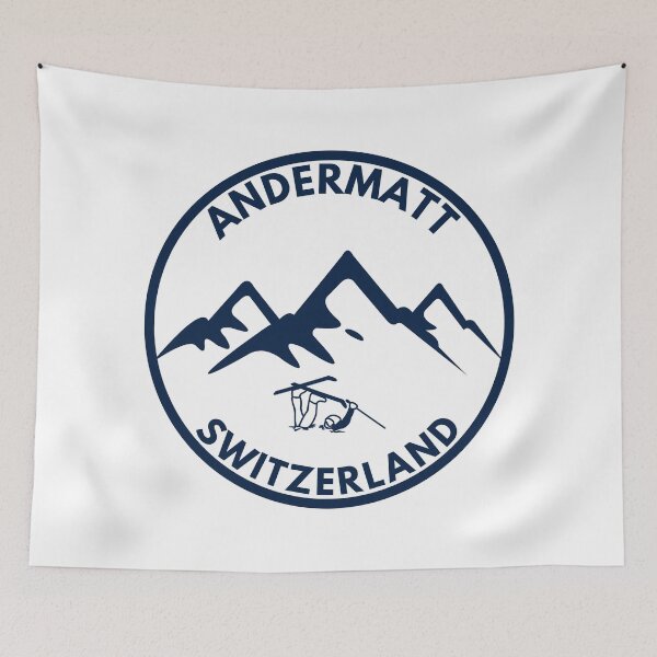 Item preview, Andermatt Ski Resort Switzerland Mountains  designed and sold by karmdaf.