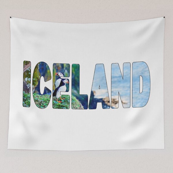 Item preview, ICELAND - Puffins on the Cliff Edge Dyrhólaey Vík Wild designed and sold by Adam Gormley.