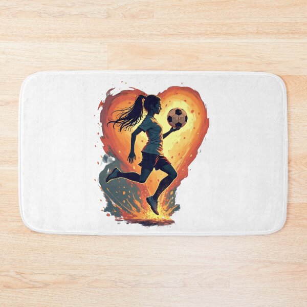 Item preview, Soccer/Football Explosion Heart with Female Player designed and sold by PMTaurus.
