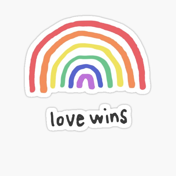 Love wins Sticker