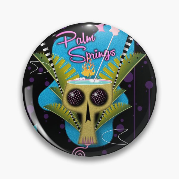 Item preview, PALM SPRINGS BARFLY SKULL designed and sold by Jeffrey Coleson.