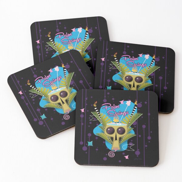 Item preview, PALM SPRINGS BARFLY SKULL designed and sold by Jeffrey Coleson.