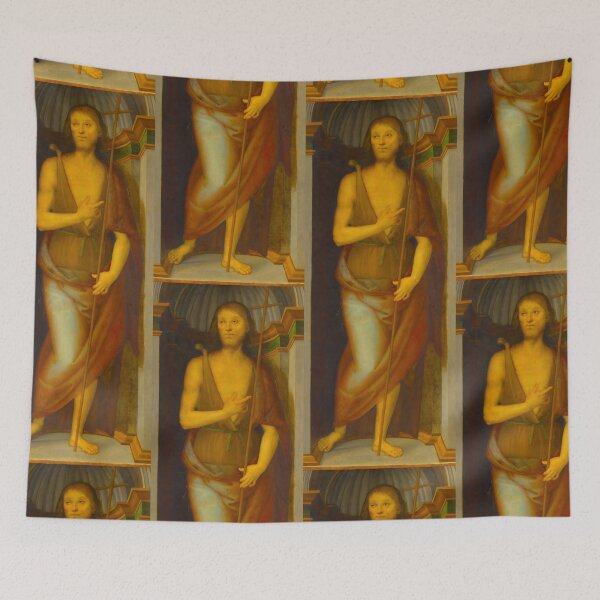 Item preview, Saint John the Baptist and Saint Lucy: Masterpieces by Perugino - Italian Renaissance Art designed and sold by HistoryOnWalls.