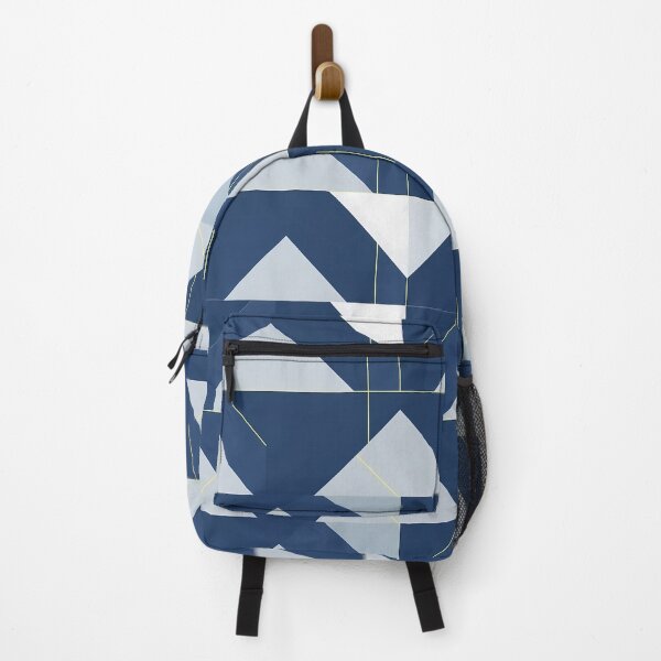 Item preview, Abstract Geometric Blue and Gray Seamless Pattern designed and sold by tonyartprints.