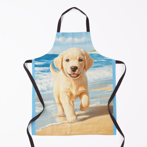 Item preview, Labrador Retriever Puppy on Beach designed and sold by PetsArt.