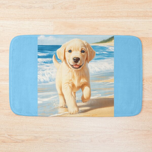 Item preview, Labrador Retriever Puppy on Beach designed and sold by PetsArt.