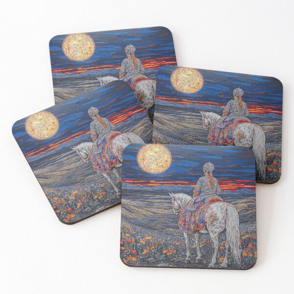 Item preview, Moonlit Journey: Mongolian Elegance designed and sold by ArtVibeCo.