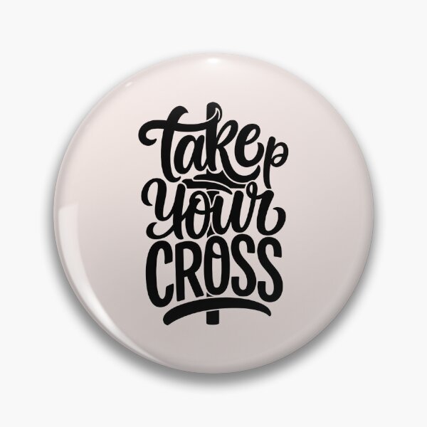 Item preview, Take Up Your Cross | Calligraphy Bible Verses Christian Faith Art designed and sold by  KnitLuv.