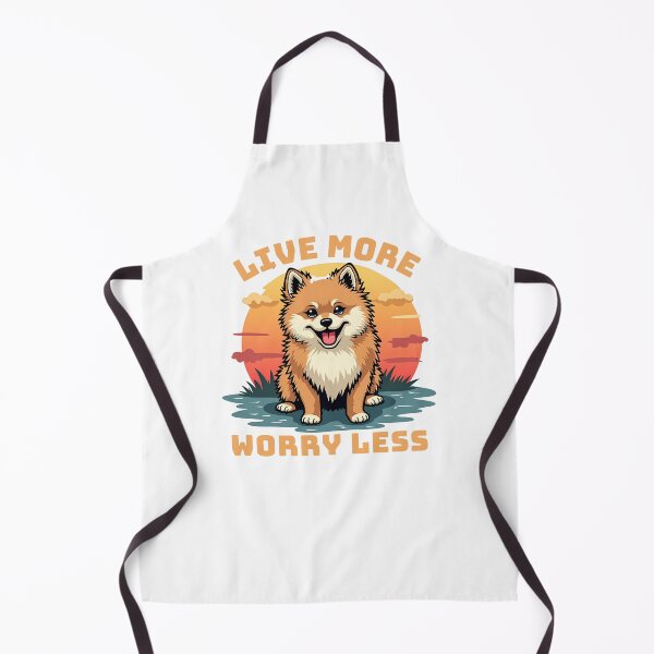 Item preview, Live More Worry Less - Cute Pomeranian Sunset designed and sold by Auchi_Verse.