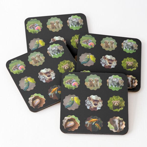 Item preview, Friend Pack |9 pcs Sticker Pack| Animal Babies designed and sold by SeaNympth.