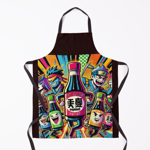 Item preview, Soy Sauce Squad colorful bottles used for sushi designed and sold by WearitToday.