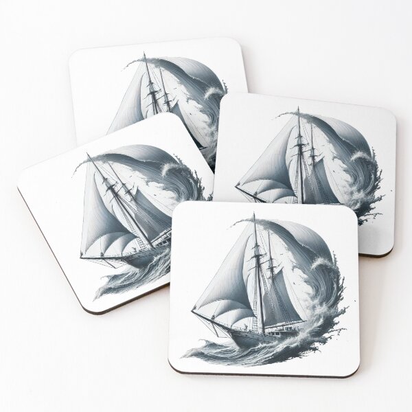 Item preview, Sailboat On Large Wave Design designed and sold by bonnieleigh6902.